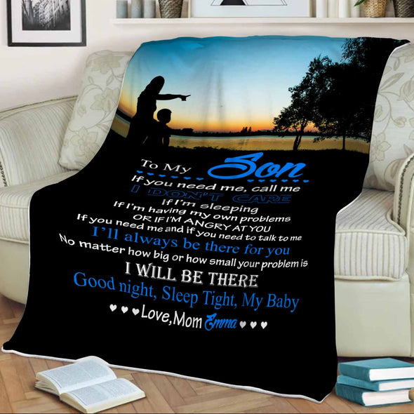 "I'll Always Be There For You" Customized Blanket For Son