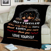 Fleece Blanket For Rottweiler Lovers