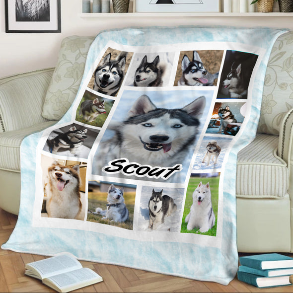 Photo Collage Blanket For Dogs