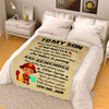 "I Am Always Right There In Your Heart" Customized Blanket For Son