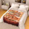 "To My Son/Daughter- I Will Love You Forever" Customized Blanket For Son/Daughter