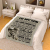 "You Will Always Be My Little Boy" Customized Blanket For Son