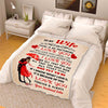 "I Love You For All That You Are" Customized Blanket For Wife