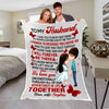 "I Will Forever Be There" Personalized Blanket For Husband