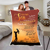 "Do Your Best & Never Forget Your Way" Customized Blanket For Son