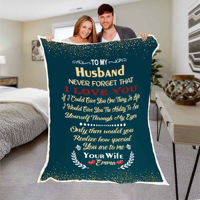 "How Special You Are To Me" Customized Blanket For Husband