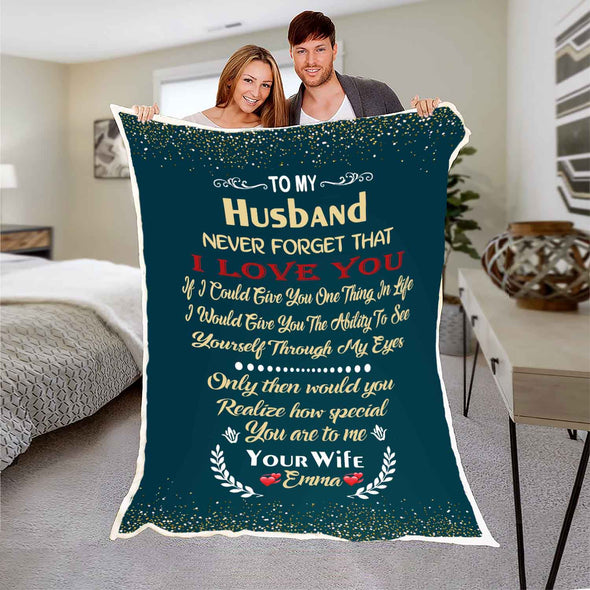 "How Special You Are To Me" Customized Blanket For Husband