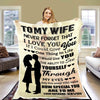 "I Would Give You The Ability To See Yourself Through My Eyes" Customized Blanket For Wife