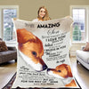 "I Pray You'll Always Be Safe" Personalized Blanket For Son