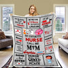 "My Favorite Nurse Call Me Mom" custom Blanket