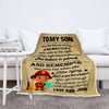 "I Am Always Right There In Your Heart" Customized Blanket For Son