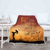 "Do Your Best & Never Forget Your Way" Customized Blanket For Son