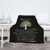 "You Are And Always Be My Strength" Customized Blanket For Dad