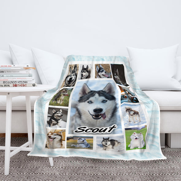 Photo Collage Blanket For Dogs