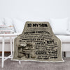 "You Will Always Be My Little Boy" Customized Blanket For Son