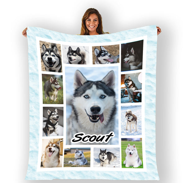 Photo Collage Blanket For Dogs