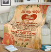 Personalized "To My Lovely Wife " Premium Customized Cozy Blanket