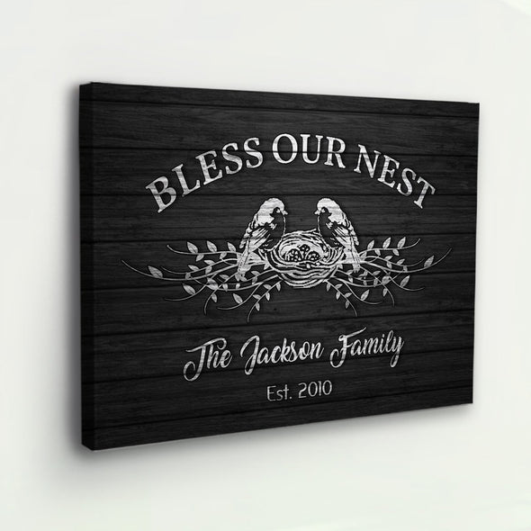 "Bless Our Nest" Family Wall Decor