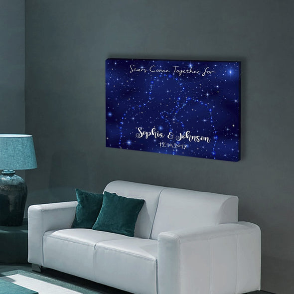 "Stars Come Together For Us" Customized Wall Art