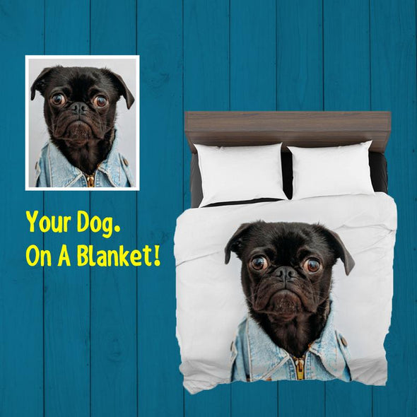 Custom Pet Photo Blanket For Pet Lovers