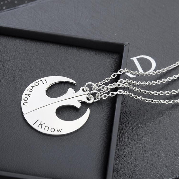I Know  I Love You Couple Necklace