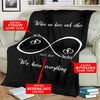 Infinity Love Personalized Blanket