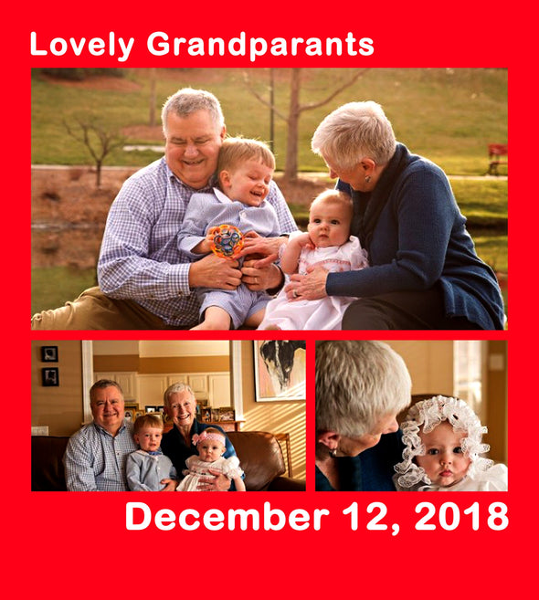 Personalized Blanket - Lovely Grandparents With Your Photo