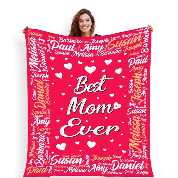 Best Mom Ever Customized Blanket