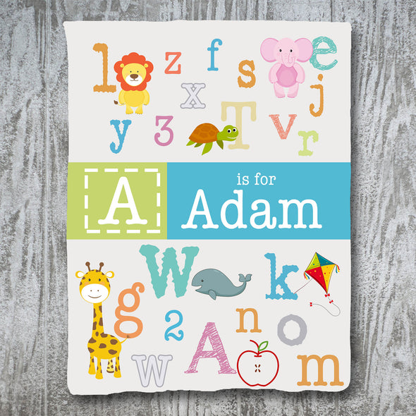 Custom Baby Name Blanket For Kids