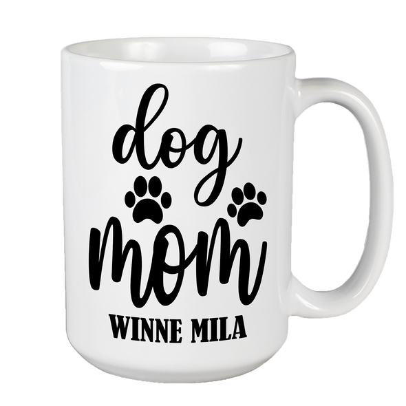 Customized Dog Mom Ceramic Coffee Mug