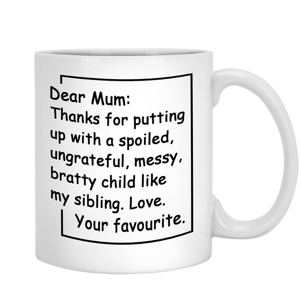 Thanks For Putting Up Non Custom Mug For Mom