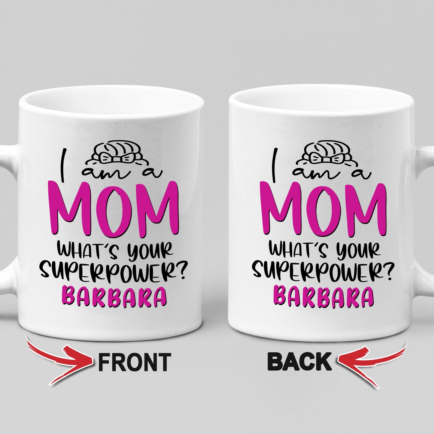 Customized I Am A Mom Ceramic Coffee Mug