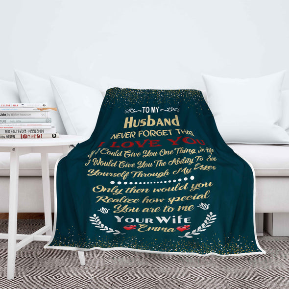 "How Special You Are To Me" Customized Blanket For Husband