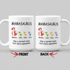 Mamasaurus Custom Coffee Mug With Kids Name