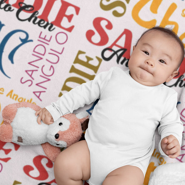 Personalized Blanket For Toddlers With Names