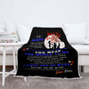 "You Mean The World To Me" Personalized Blanket For Husband