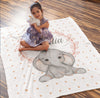 Customized Cute Elephant Blanket For Kids