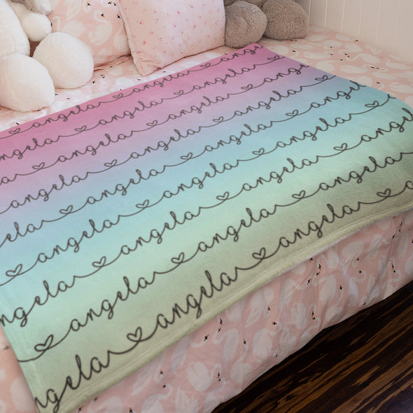 Customized Premium Baby Blanket With Baby Name