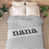 Personalized Blanket For Daddy, Grandpa, Grandma With Kids or Grandkids Names