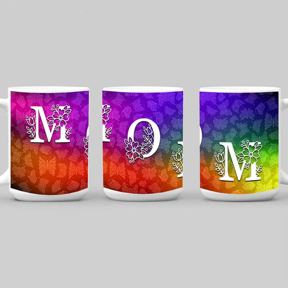 Colorful Mom Non Custom White Coffee Mug