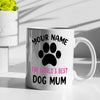 Customized The World's Best Dog Mum Coffee Mug