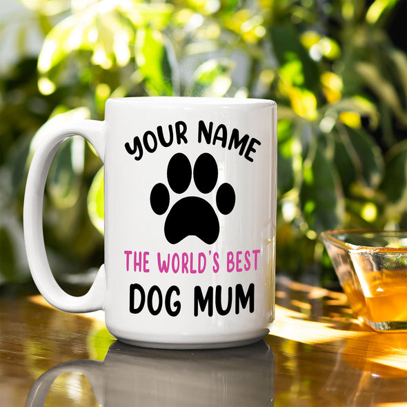 Customized The World's Best Dog Mum Coffee Mug