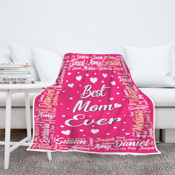 Best Mom Ever Customized Blanket
