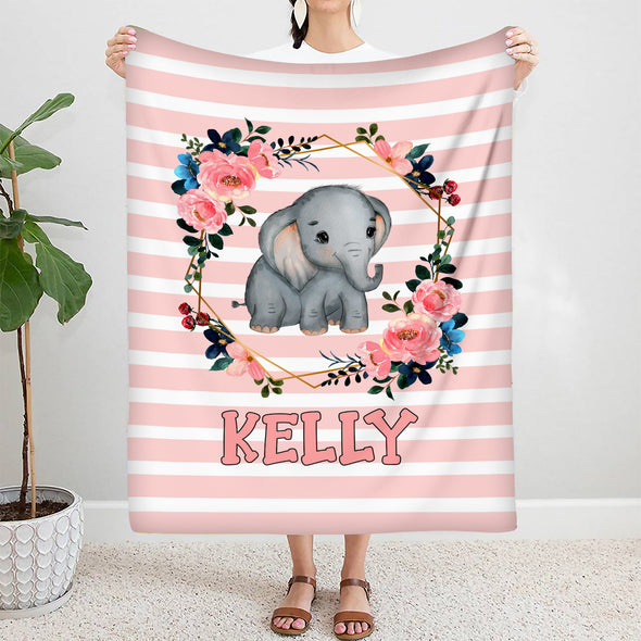 Customized Fleece Blanket For Kids With Their Name