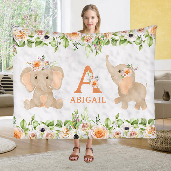 Custom Name Fleece Blanket For Kids