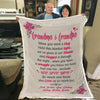 "We Love You" Grandma Customized Blanket For Grandma/Grandpa/Mamma/Papa/Auntie