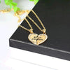 Half Love Heart Best Friends Necklace