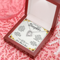 To Our Beautiful Daughter, Forever Love Necklace With Know That We Love You Message Card, Daughter's Day, Birthday Gift For Her, Jewelry For Her, Necklace For Her, Pendant For Her