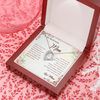 To My Boyfriend's Mom, Forever Love Necklace With I Will Forever Be Grateful To You Message Card, Mother's Day Gift, Anniversary Gift, Birthday Gift, Jewelry For Her, Customized Message Card