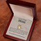 TO MY LOVING MOM, FOREVER LOVE NECKLACE WITH MESSAGE CARD FOR MOM, BIRTHDAY, MOTHER'S DAY GIFT FOR HER